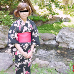 【素人無修正】自慢の浴衣でエッチしました 谷中晴美